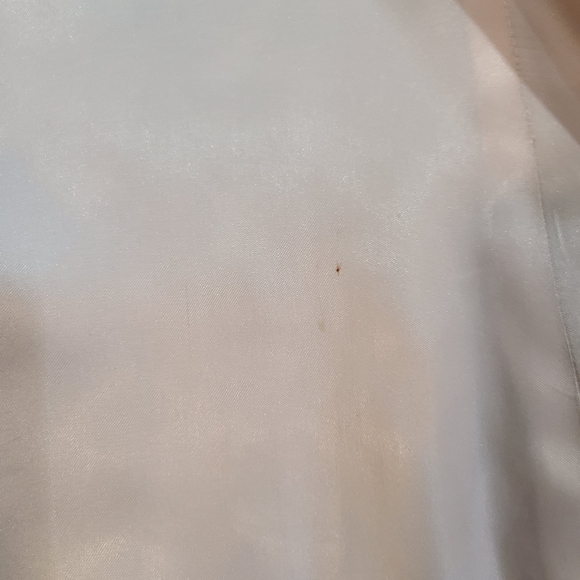 VTG 80 90s Gray Tapestry Damask Paisley Wool Single Button Satin Lined Blazer 10 - Picture 8 of 16